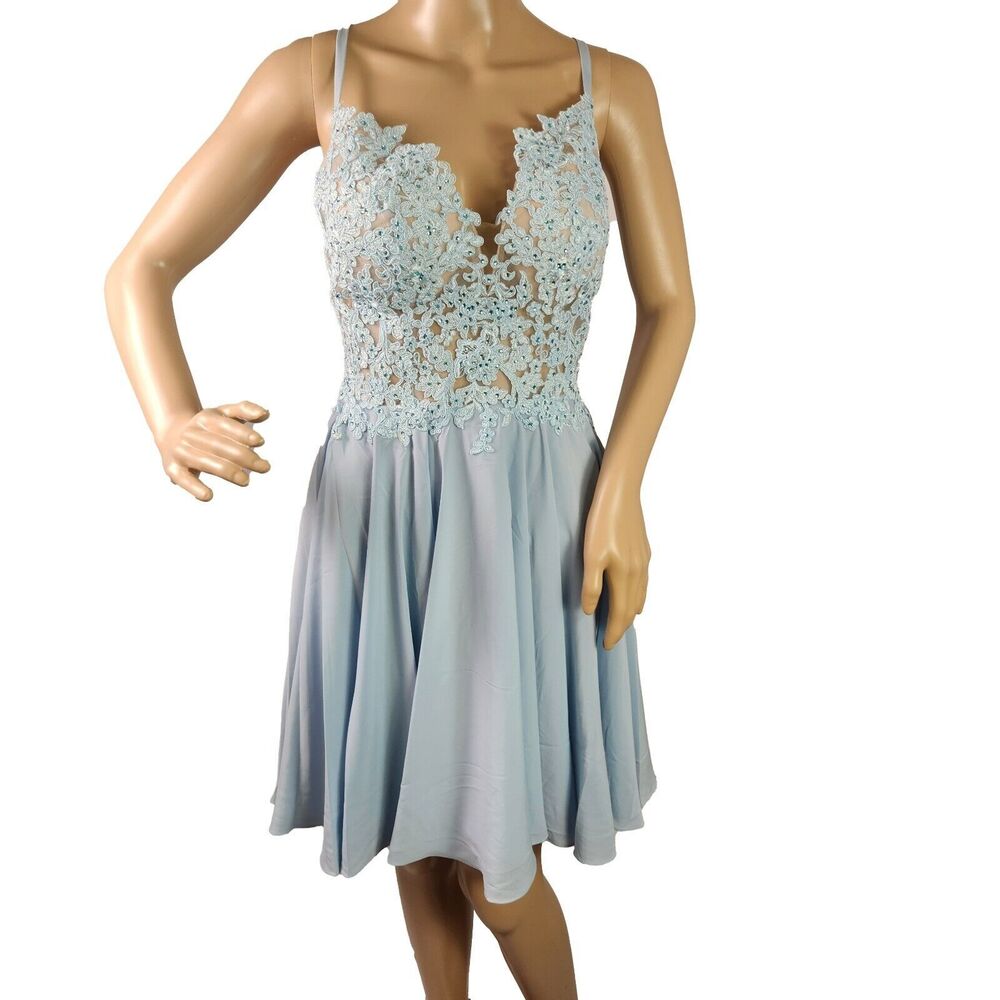 PromGirl Rated PG Short Floral Homecoming Prom Dress size 6 Honolulu NWT